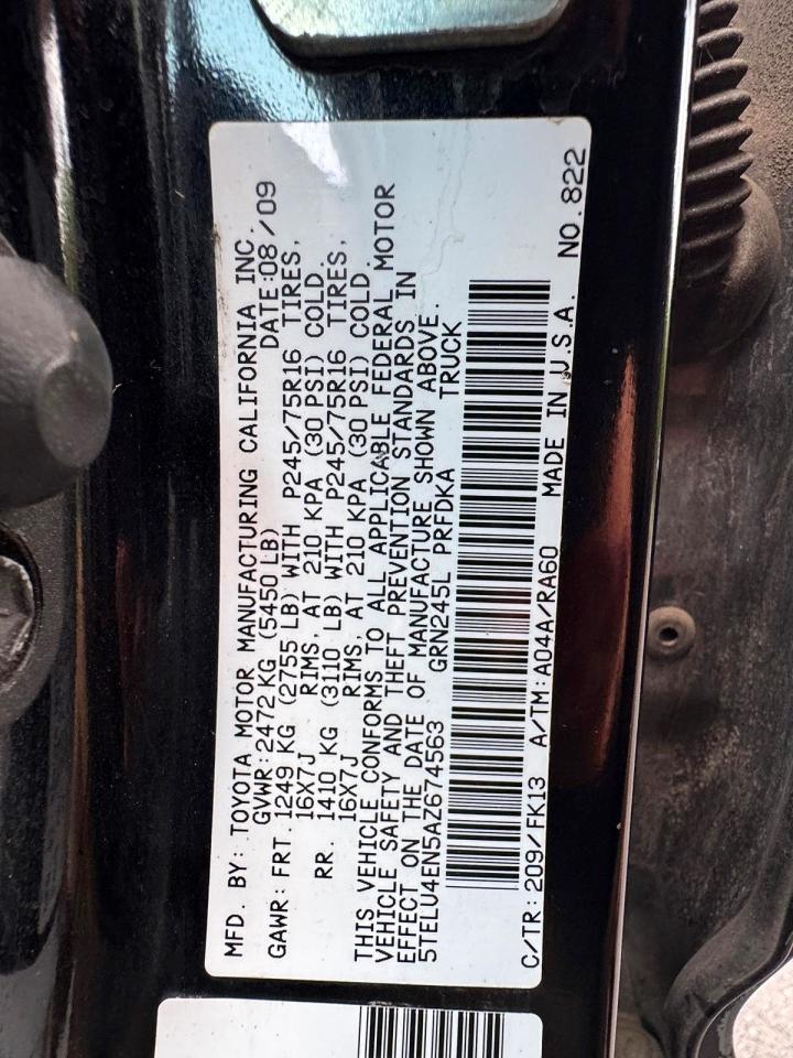 2010 TOYOTA TACOMA
