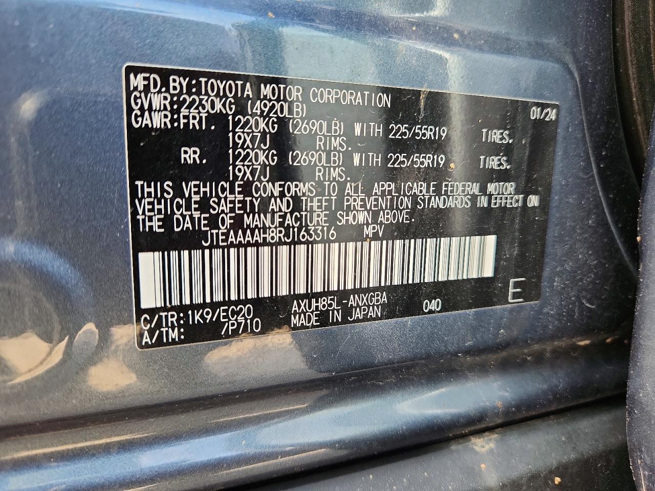 2024 TOYOTA VENZA