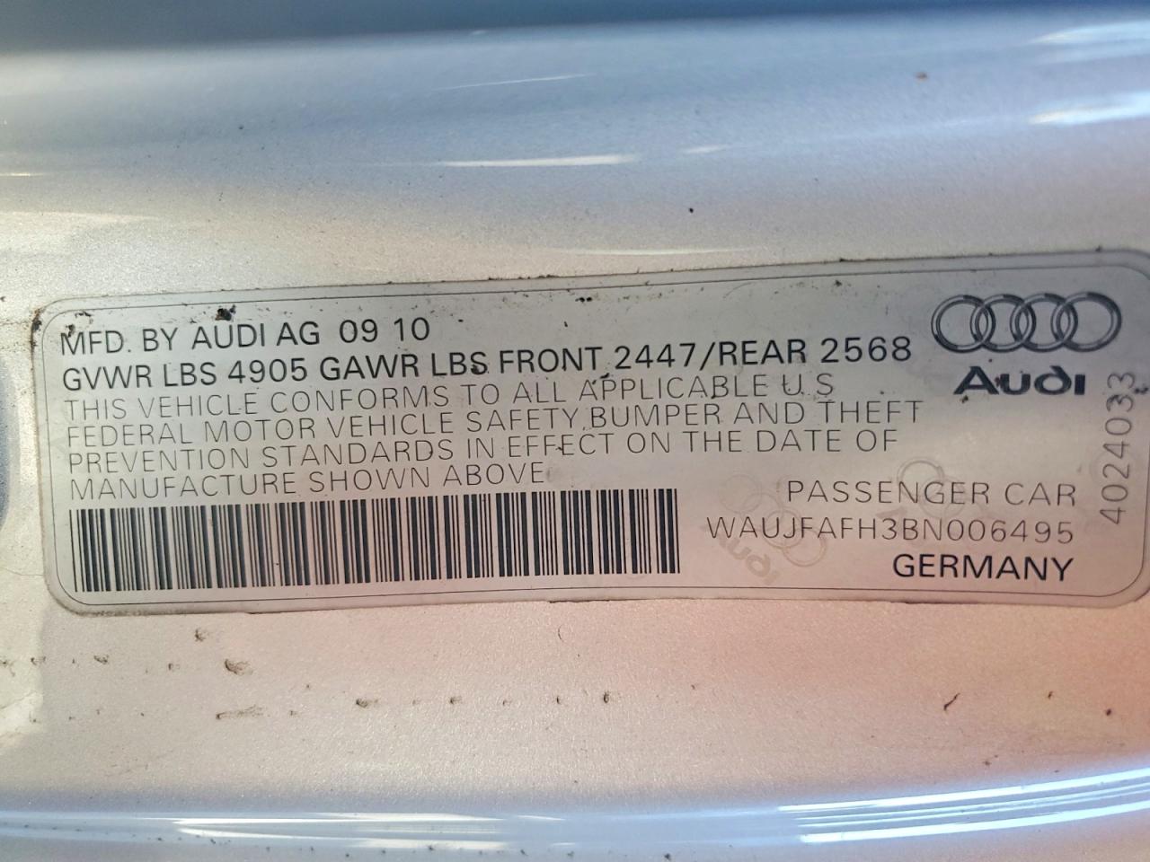 2011 AUDI A5
