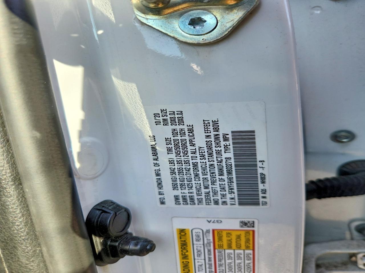 2021 HONDA PILOT