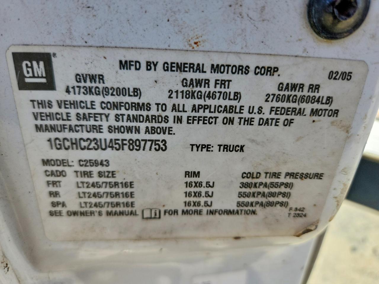 2005 CHEVROLET ALL Models