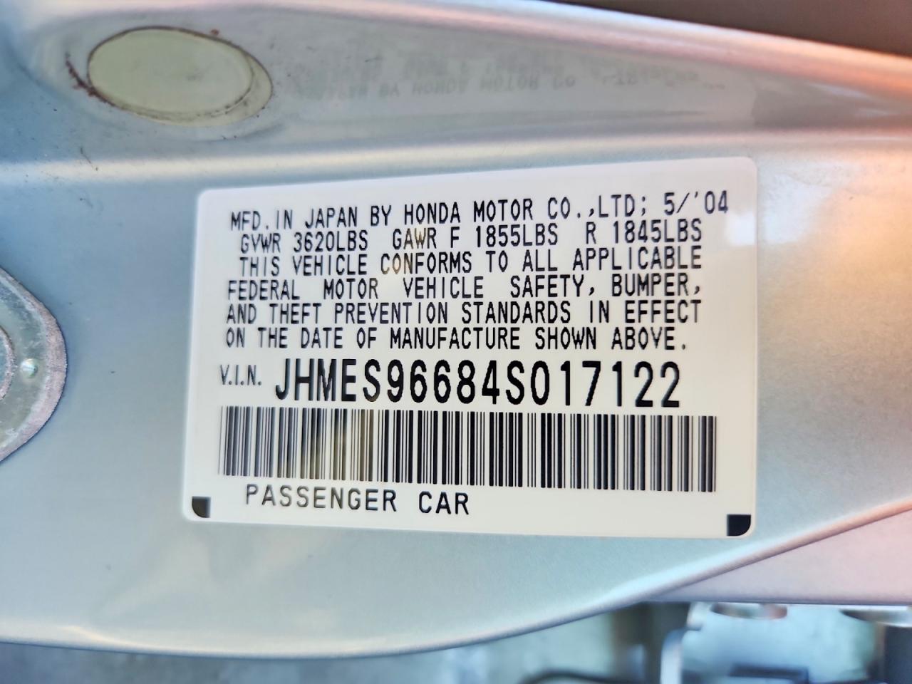 2004 HONDA CIVIC