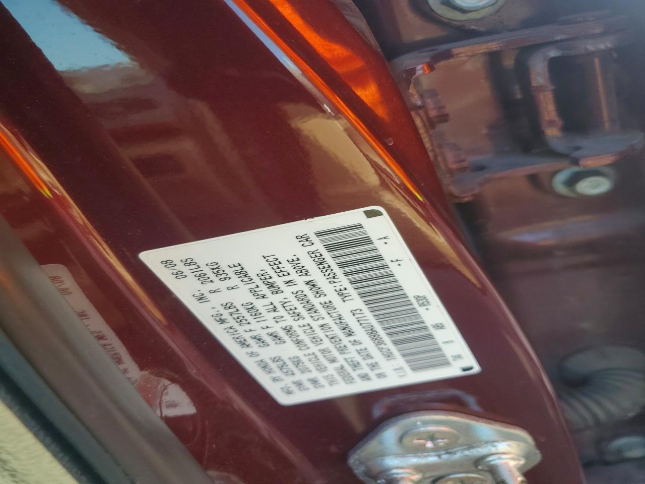 2008 HONDA ACCORD