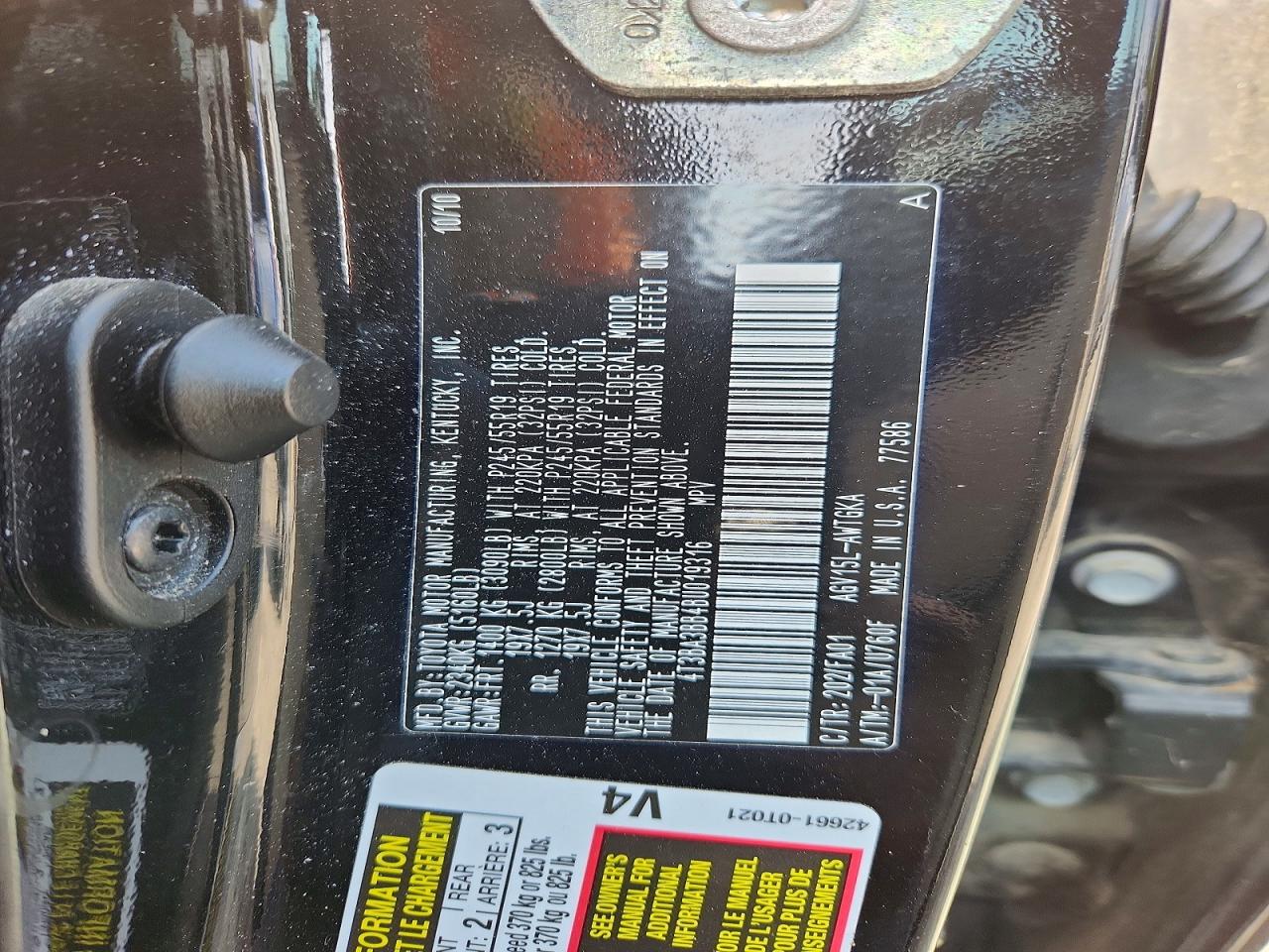 2011 TOYOTA VENZA
