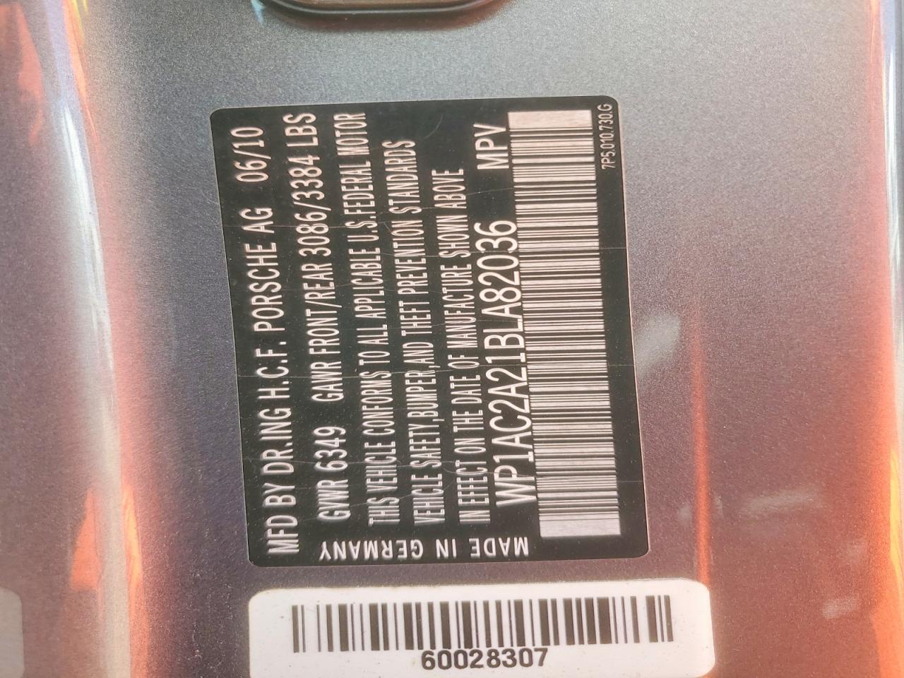 2011 PORSCHE CAYENNE