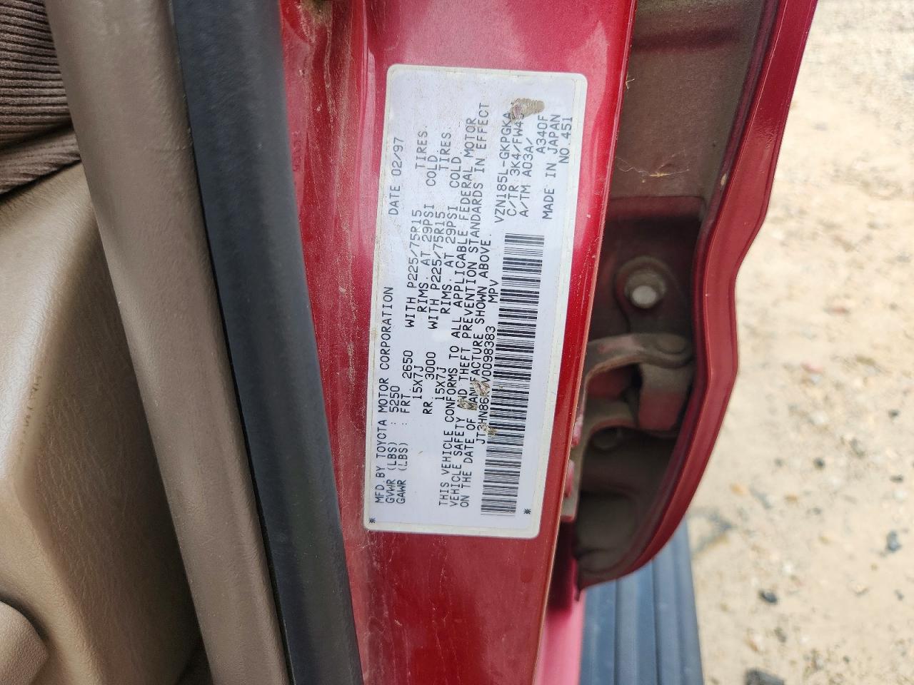 1997 TOYOTA 4RUNNER