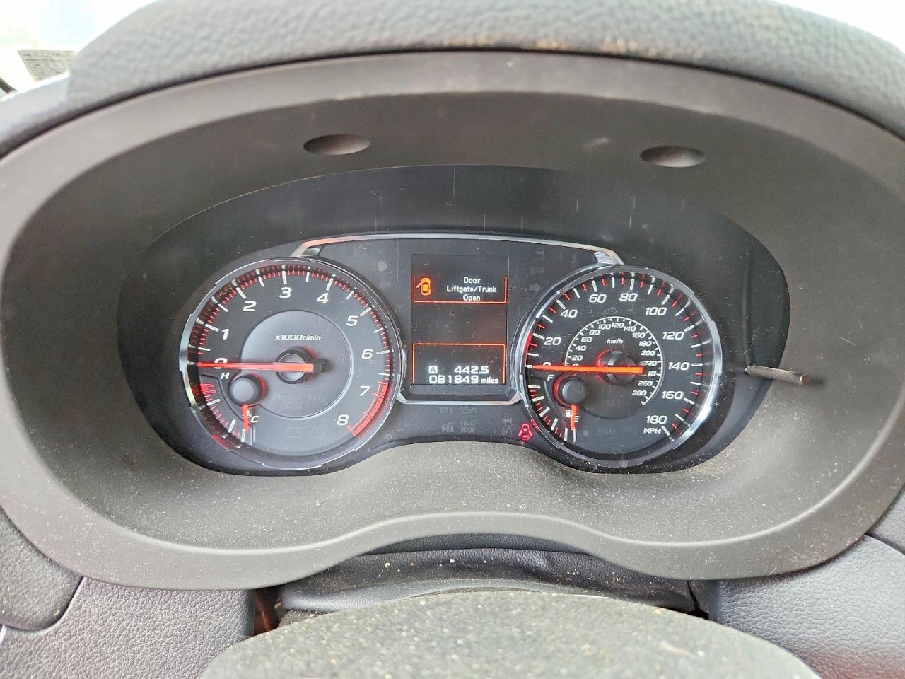 2019 SUBARU WRX