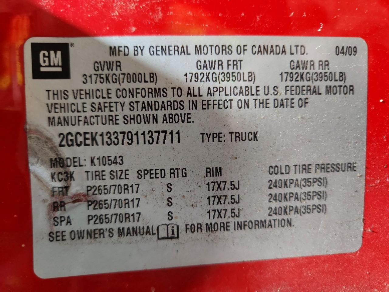 2009 CHEVROLET SILVERADO