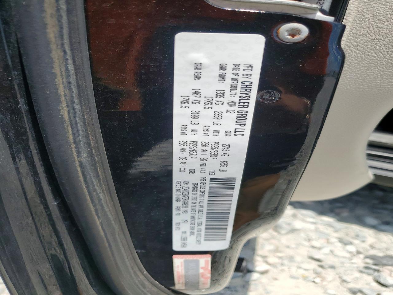 2013 DODGE CARAVAN