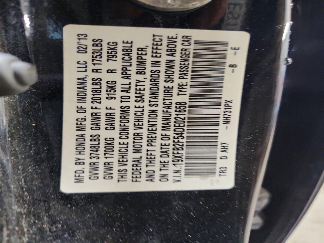 2013 HONDA CIVIC