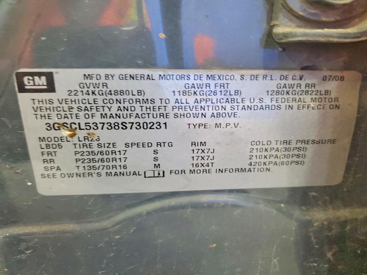 2008 SATURN VUE