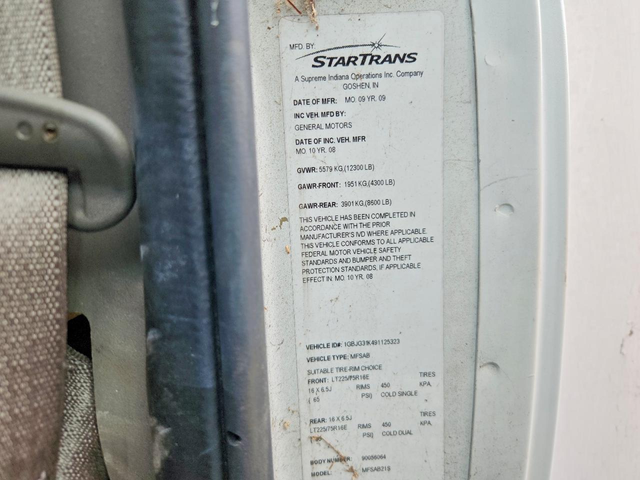 2010 CHEV EXPRESS
