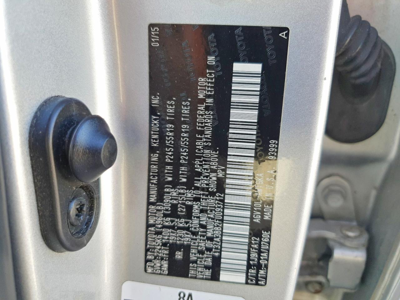 2015 TOYOTA VENZA
