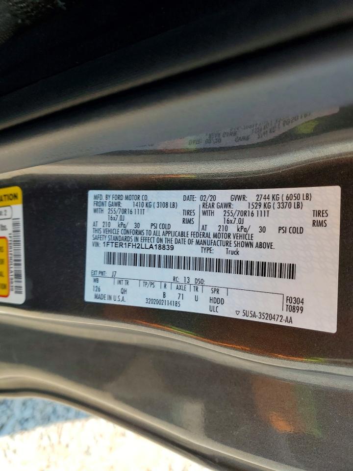 2020 FORD RANGER