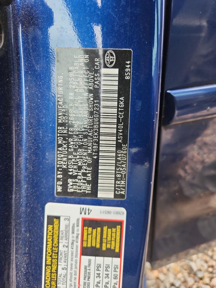 2011 TOYOTA CAMRY