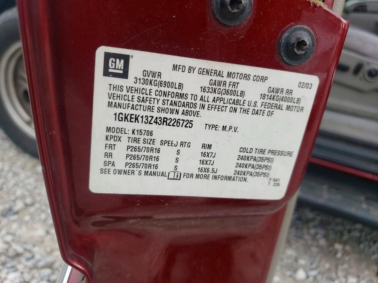 2003 GMC YUKON