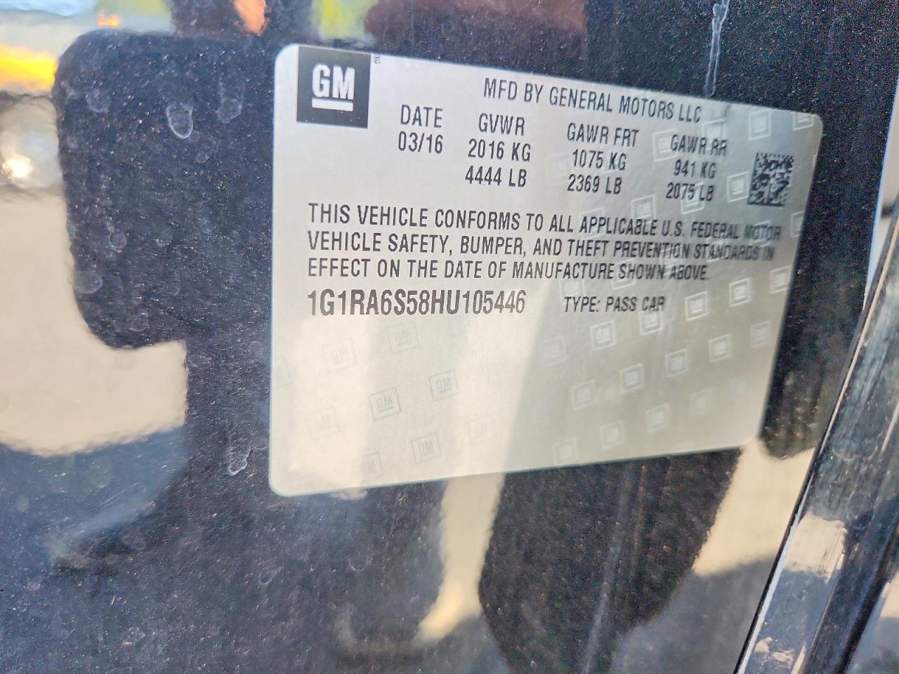 2017 CHEVROLET VOLT