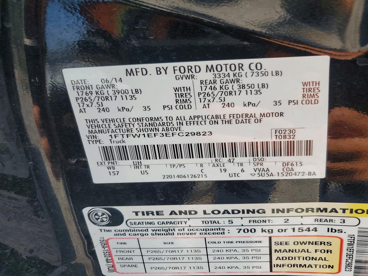 2014 FORD F150