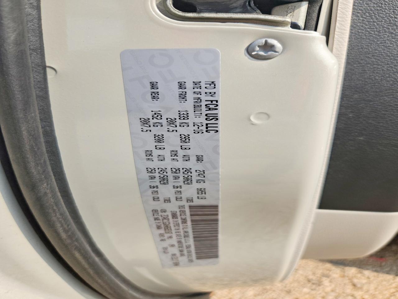 2017 CHRYSLER PACIFICA