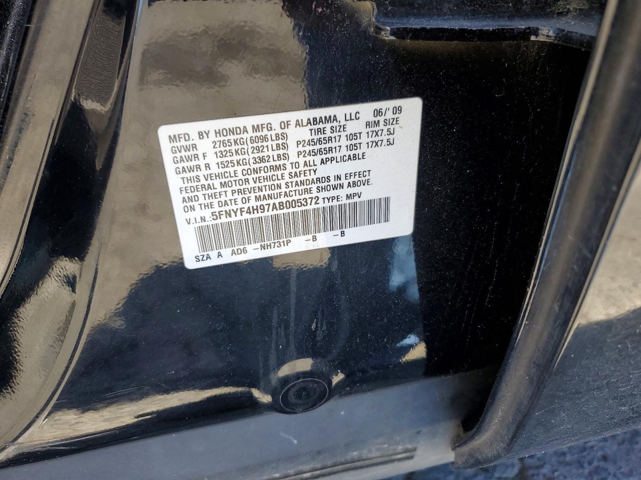 2010 HONDA PILOT