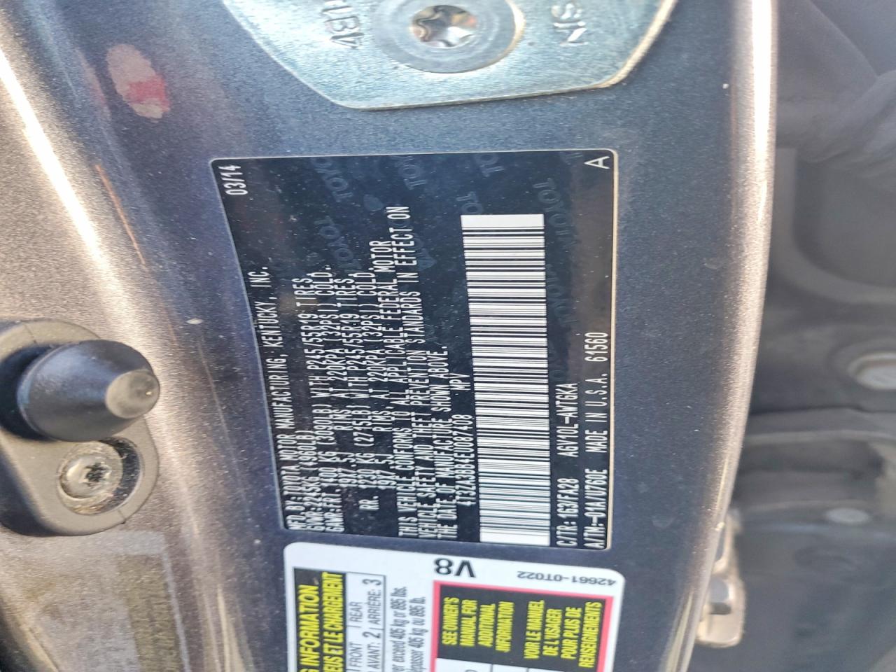 2014 TOYOTA VENZA