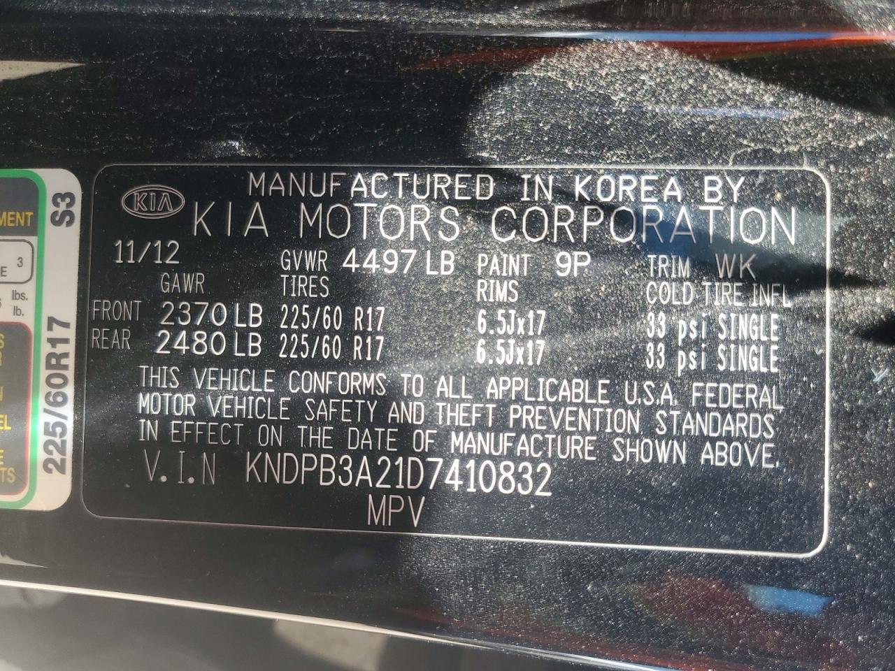 2013 KIA SPORTAGE