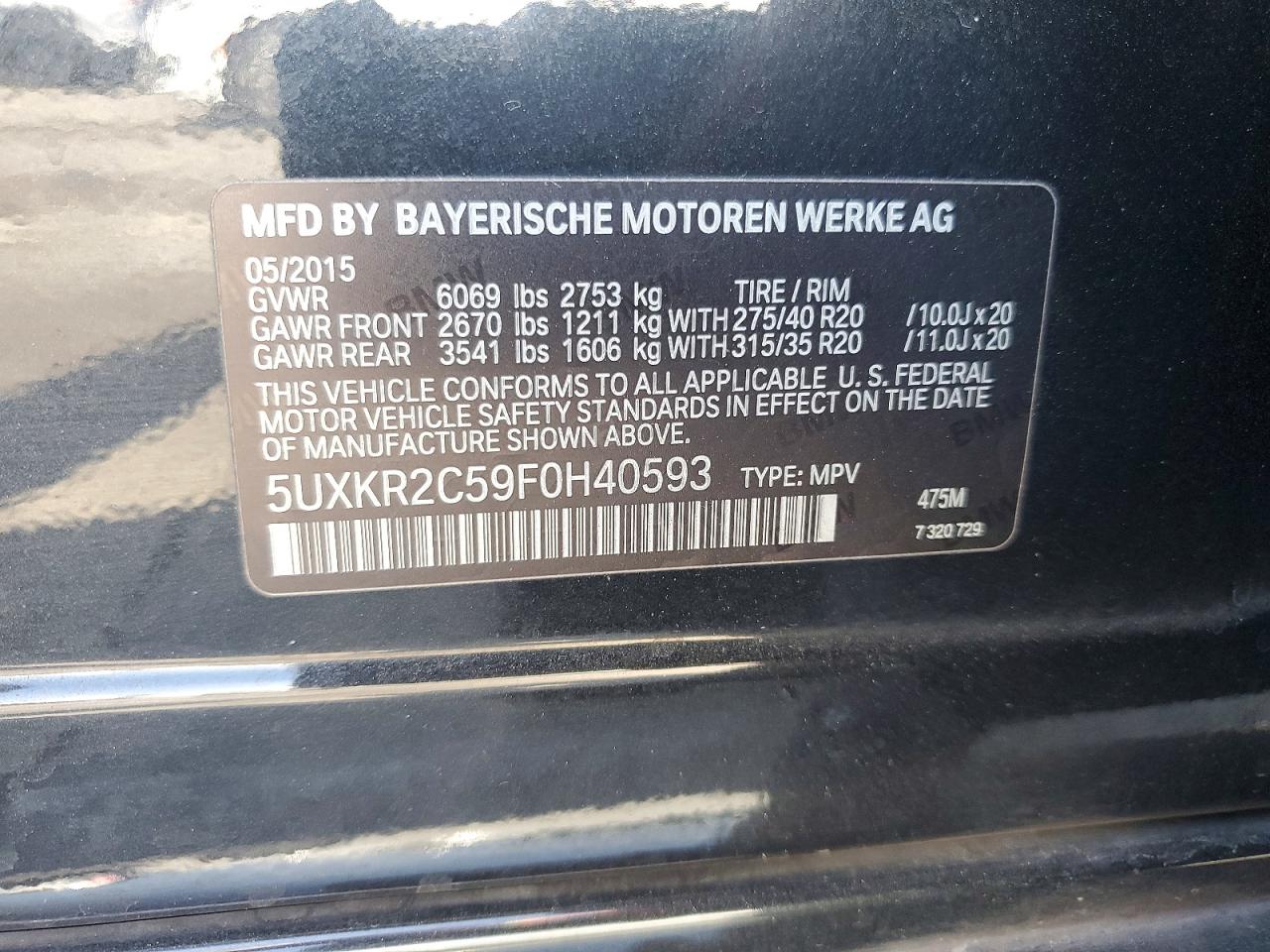 2015 BMW X5