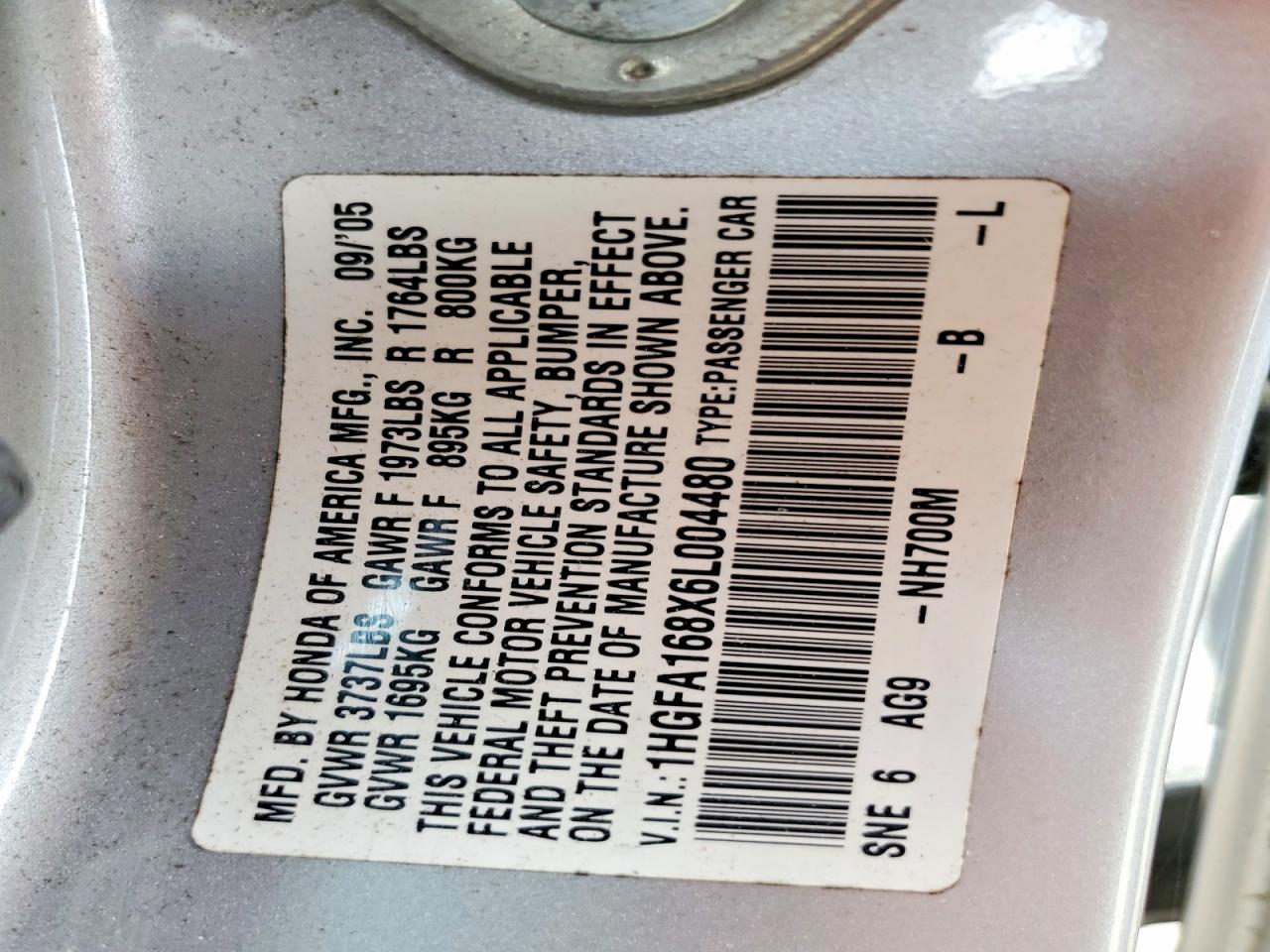 2006 HONDA CIVIC