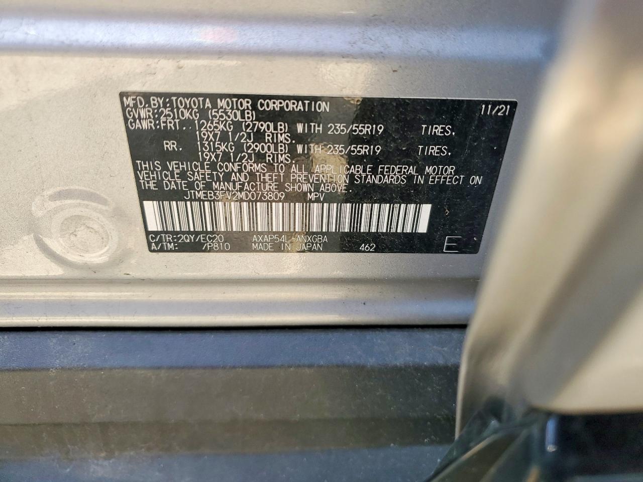 2021 TOYOTA RAV4