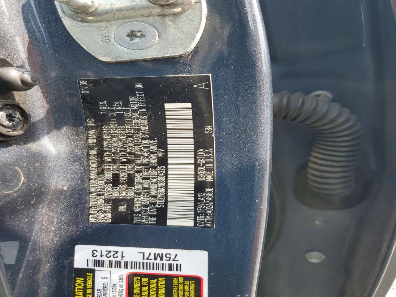 2008 TOYOTA SEQUOIA