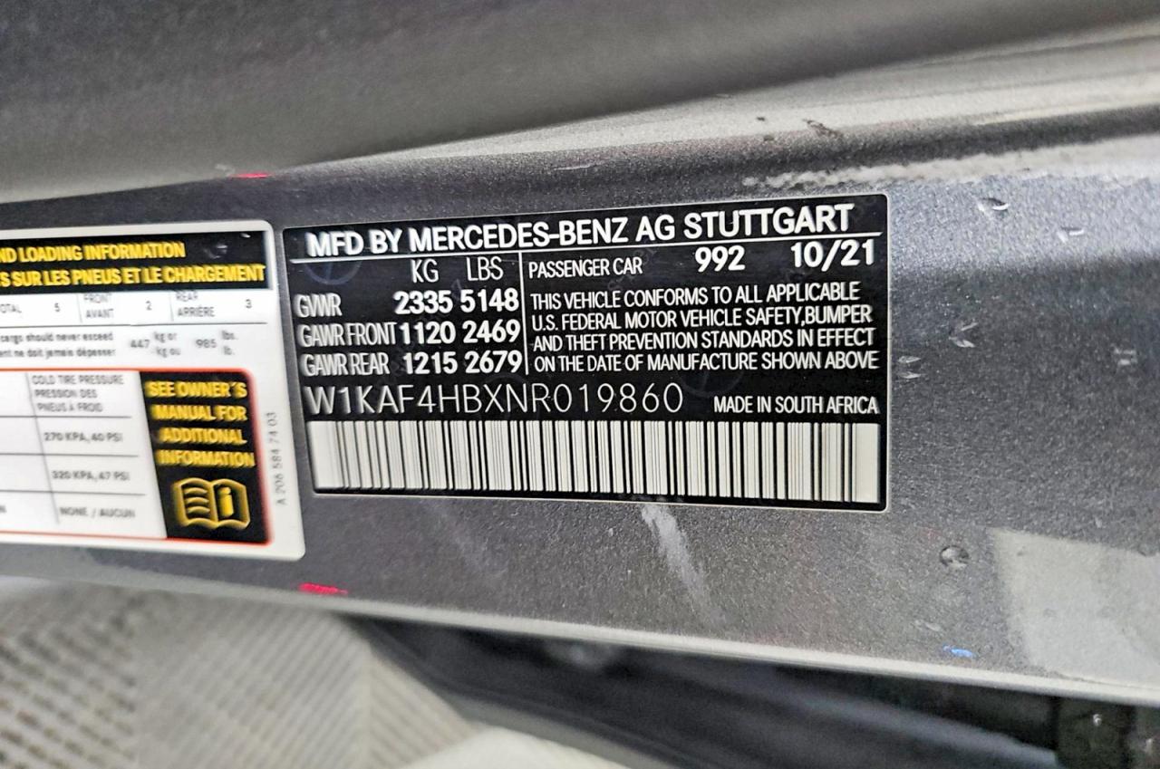 2022 MERCEDES-BENZ C-CLASS