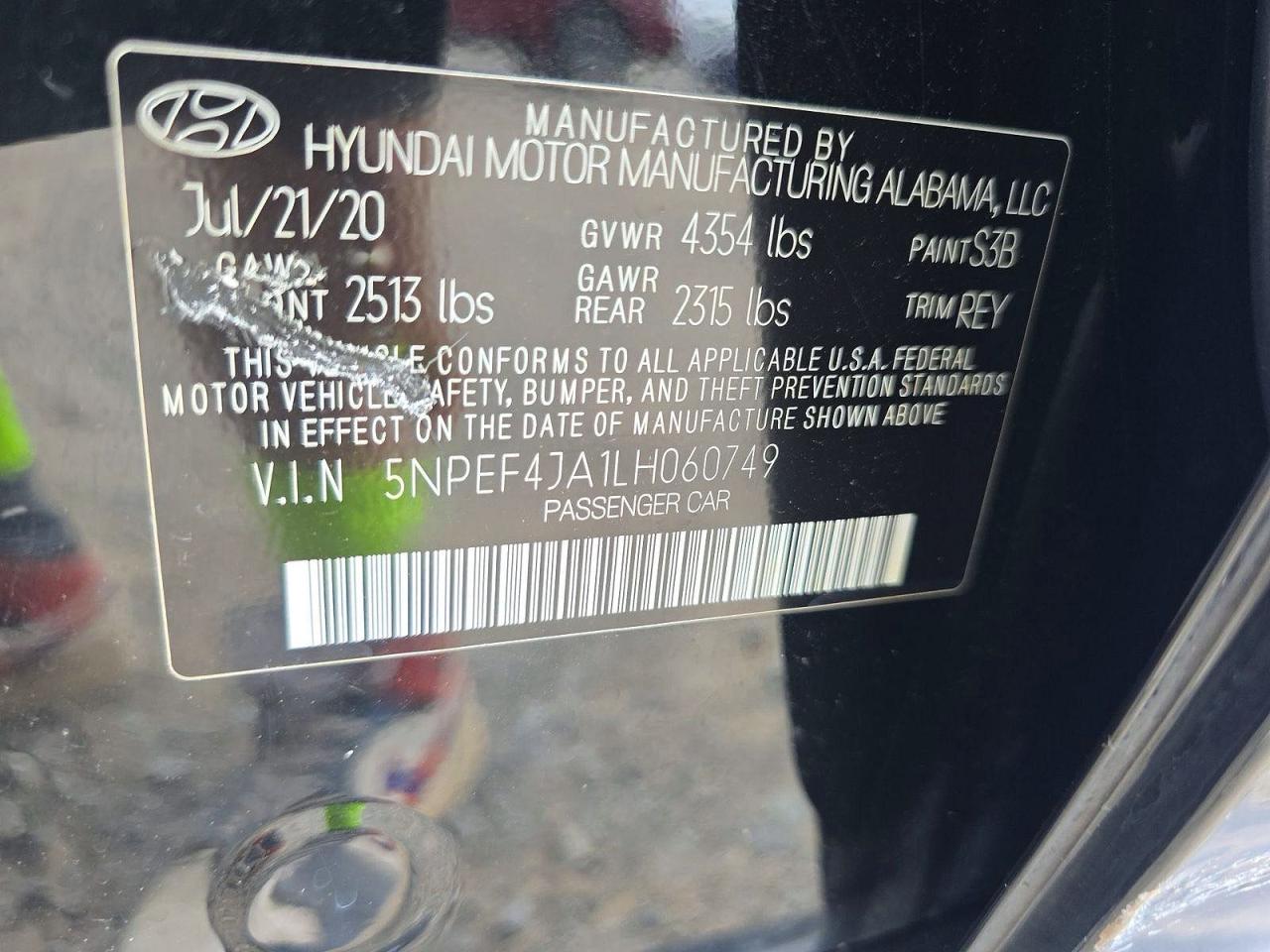 2020 HYUNDAI SONATA