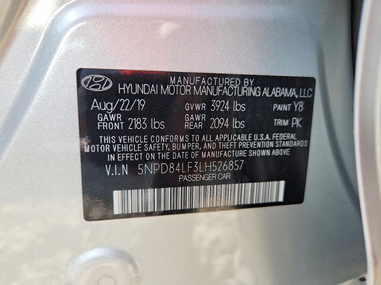 2020 HYUNDAI ELANTRA