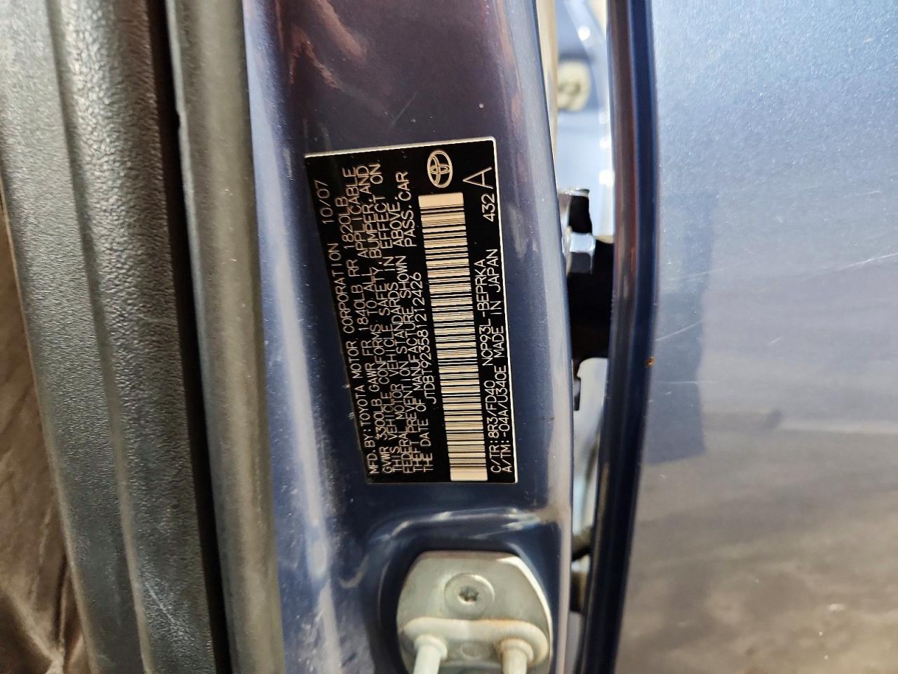 2008 TOYOTA YARIS