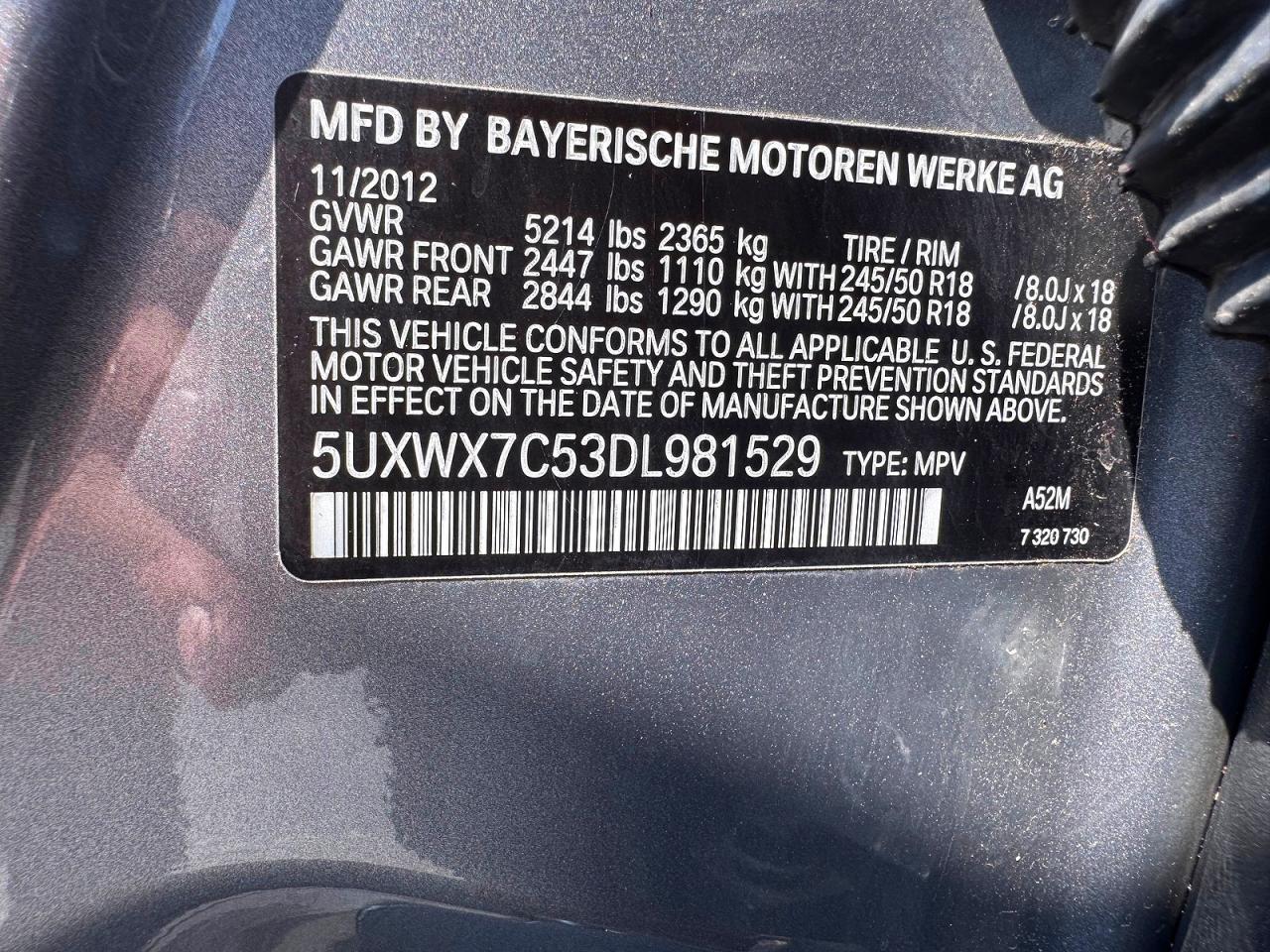 2013 BMW X3