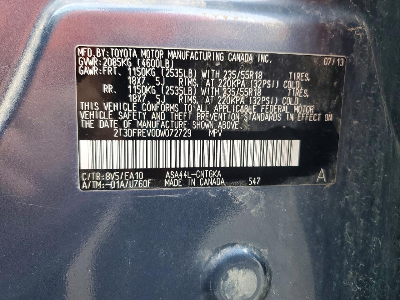 2013 TOYOTA RAV4