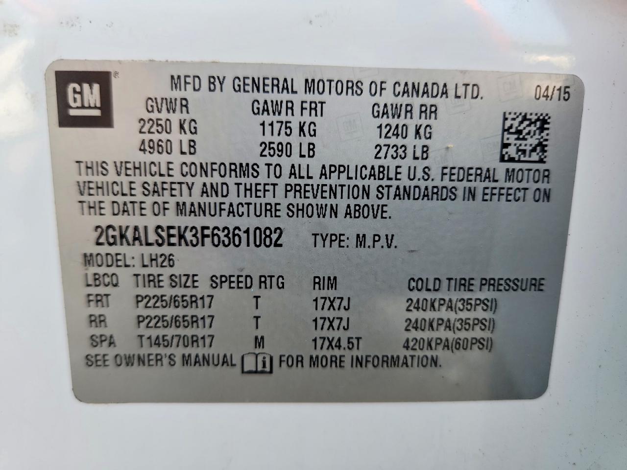 2015 GMC TERRAIN