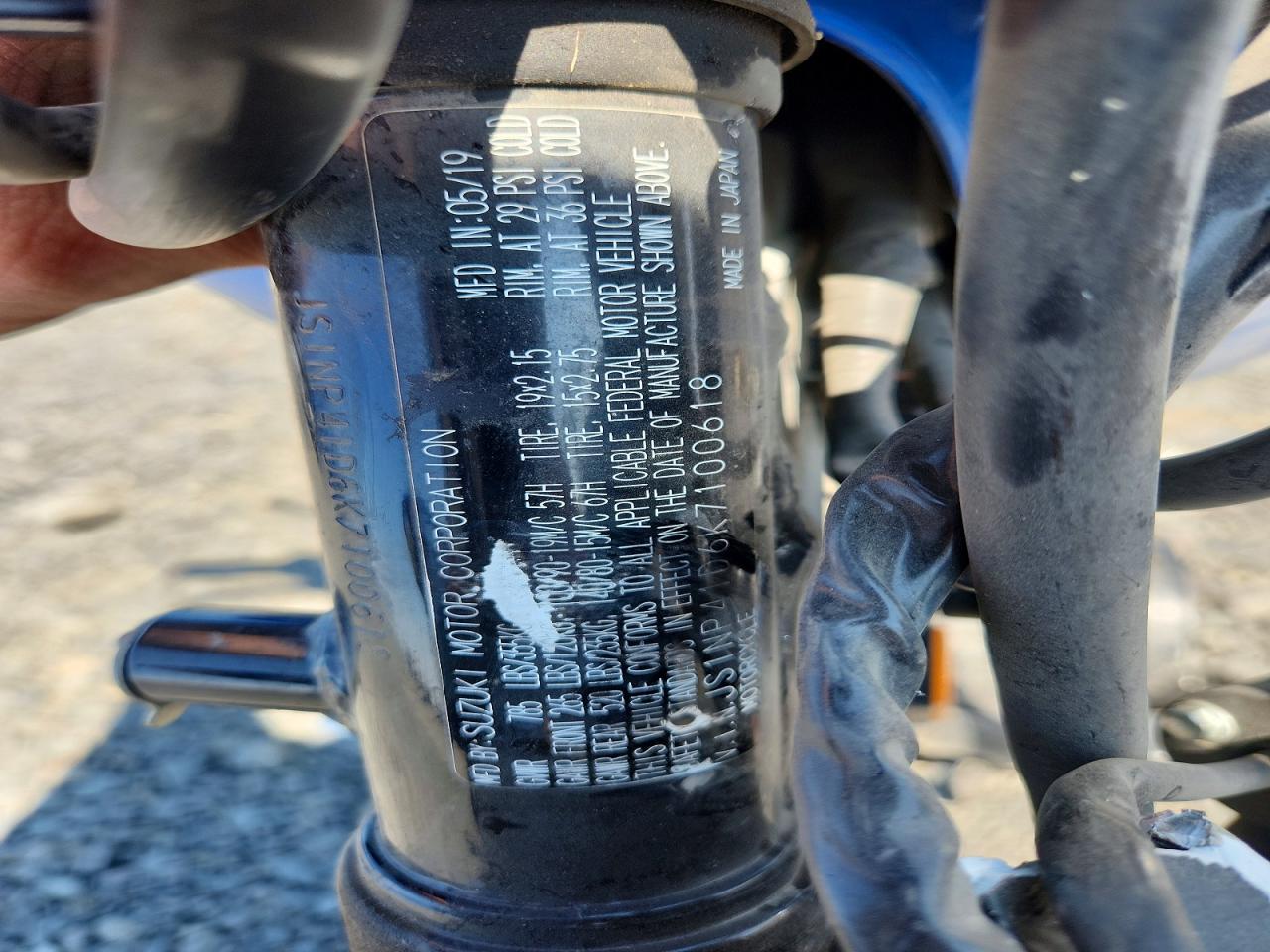 2019 SUZUKI OTHR CYCLE