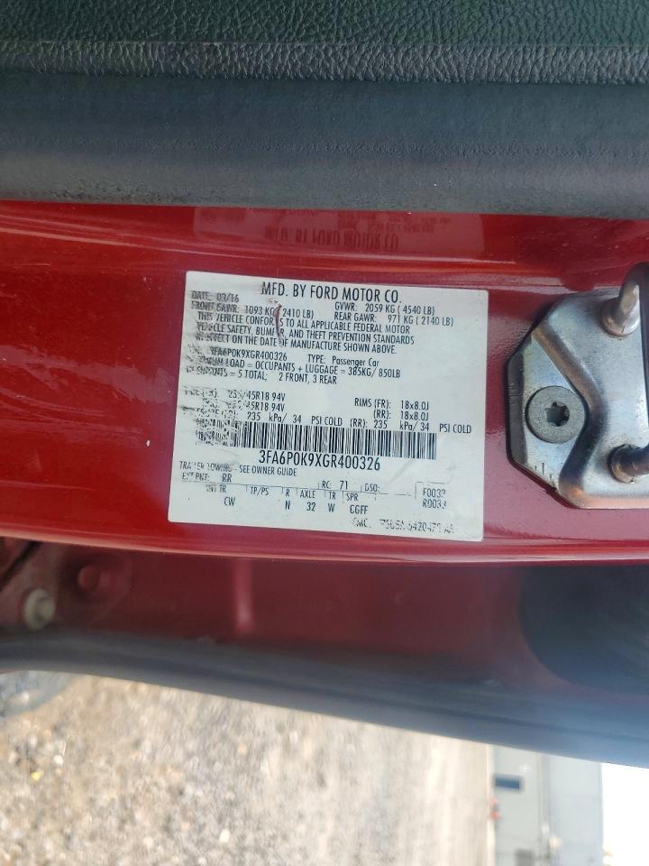 2016 FORD FUSION