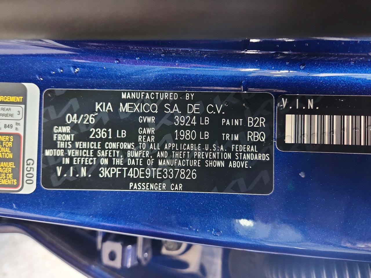 2026 KIA ALL OTHER