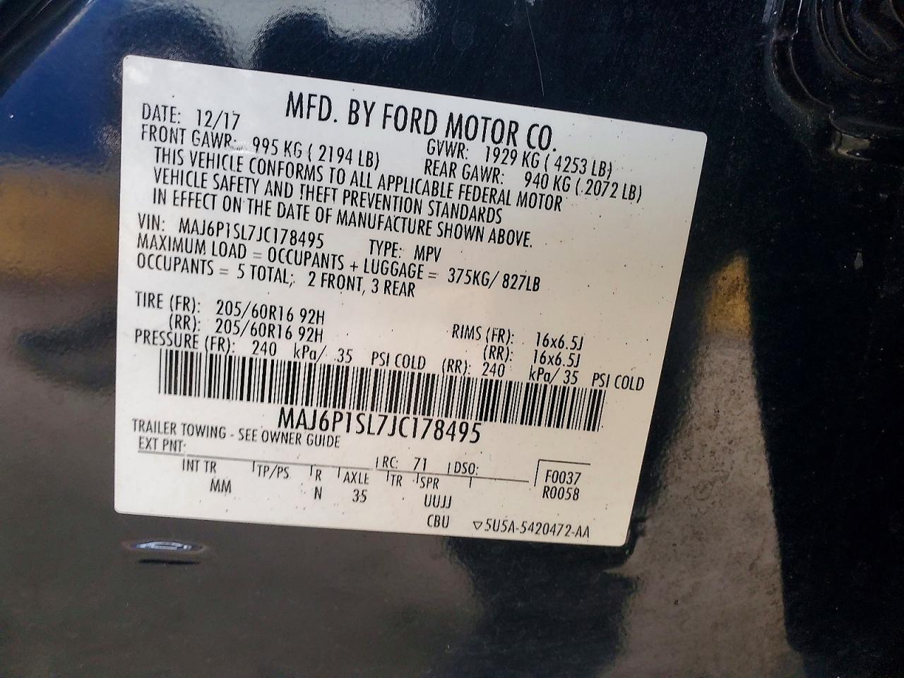2018 FORD ECOSPORT
