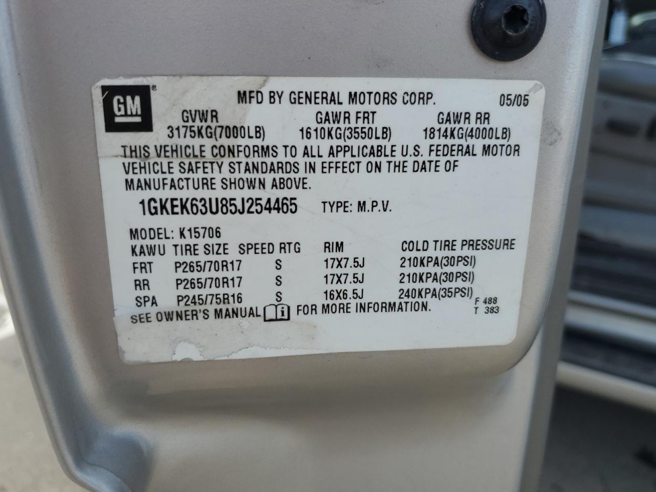 2005 GMC YUKON