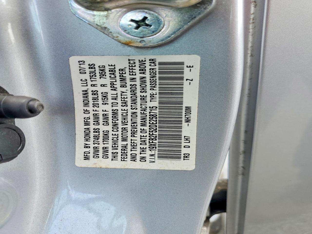 2013 HONDA CIVIC