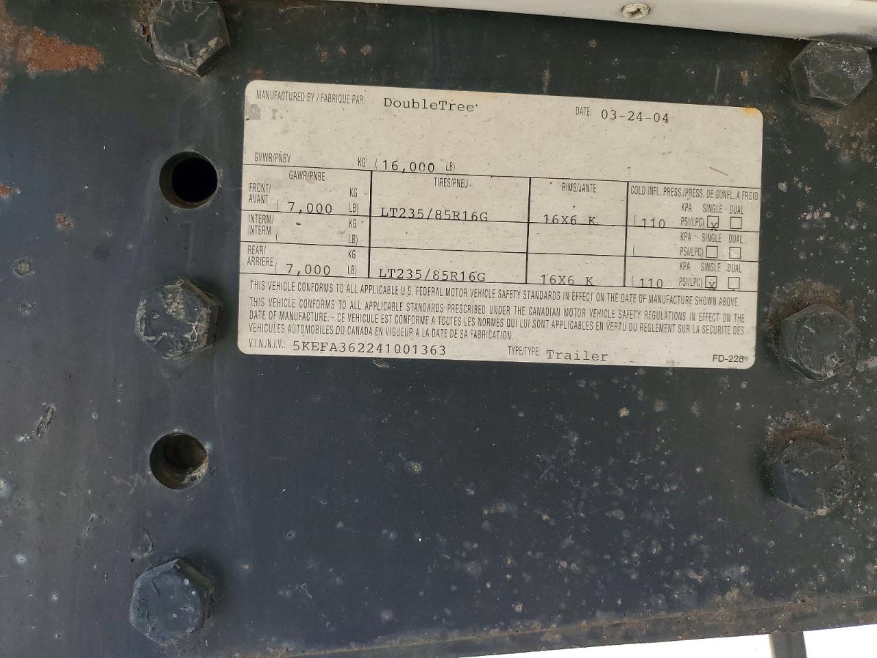 2004 OTHER RV MOBILE STE