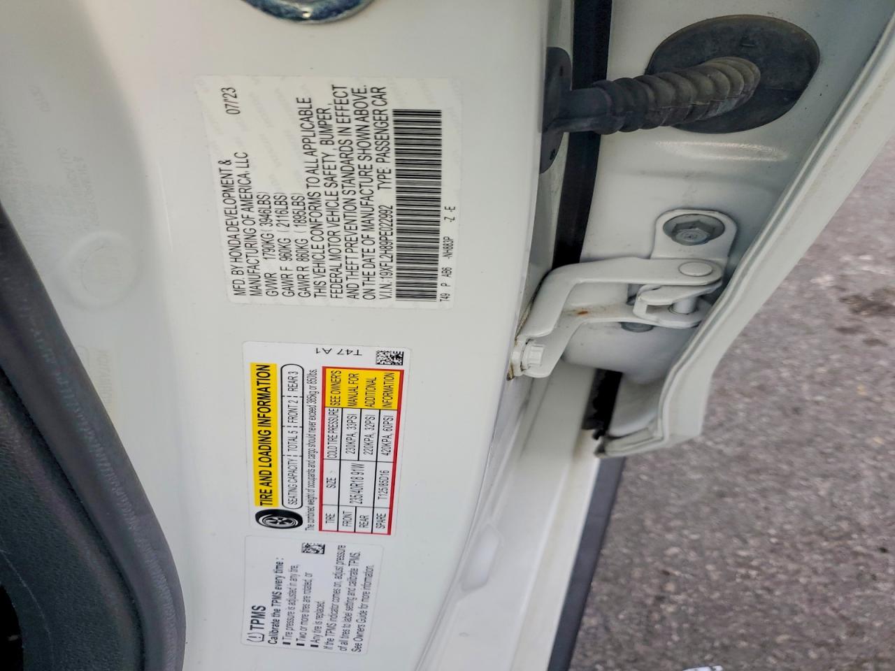 2023 HONDA CIVIC
