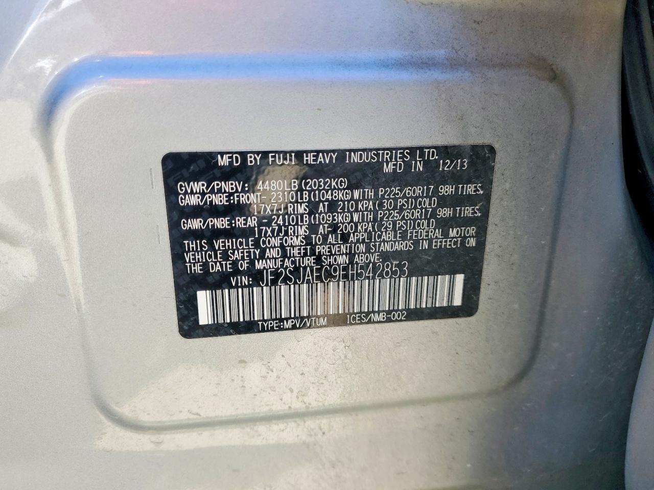 2014 SUBARU FORESTER