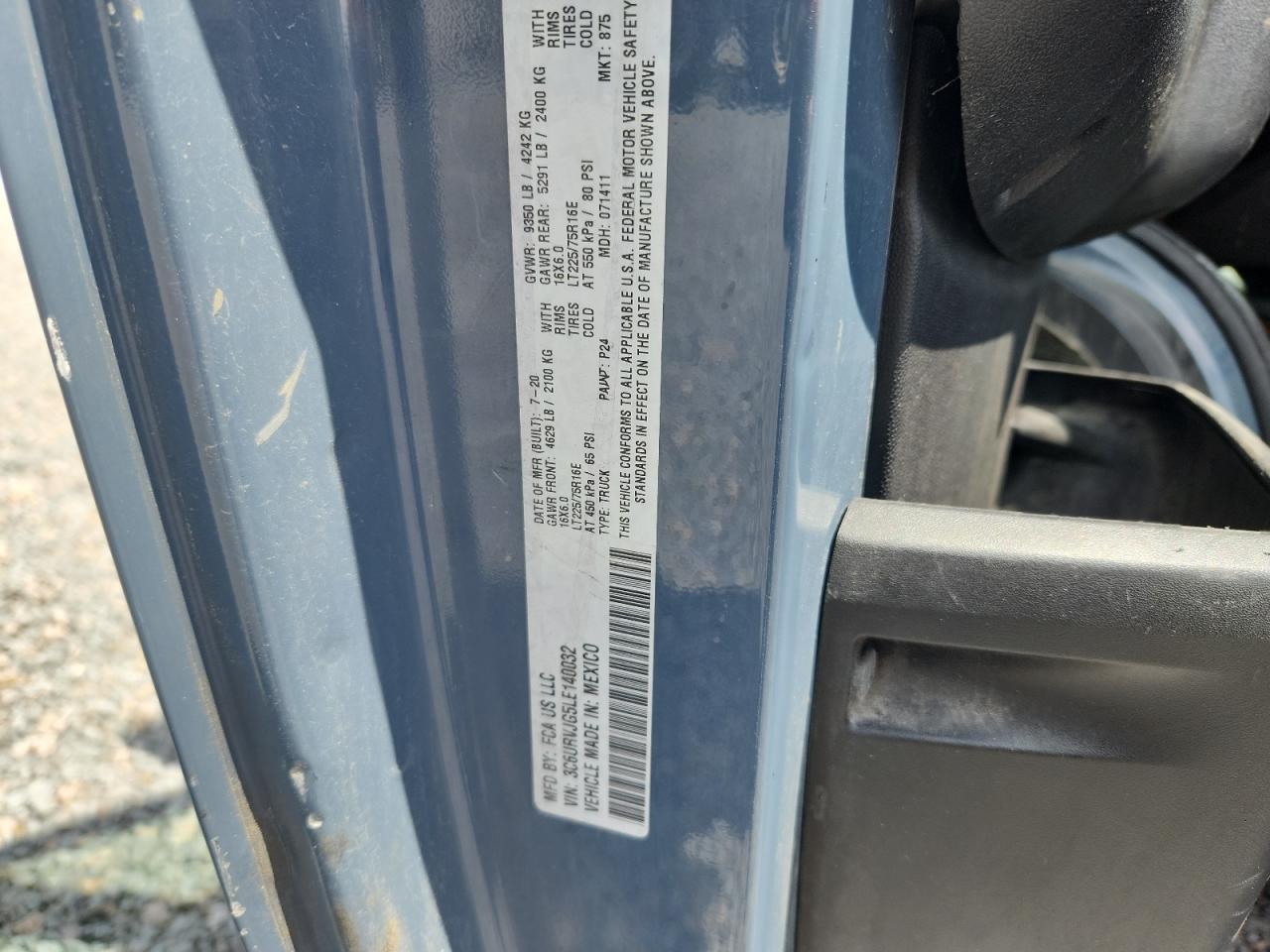 2020 RAM PROMASTER