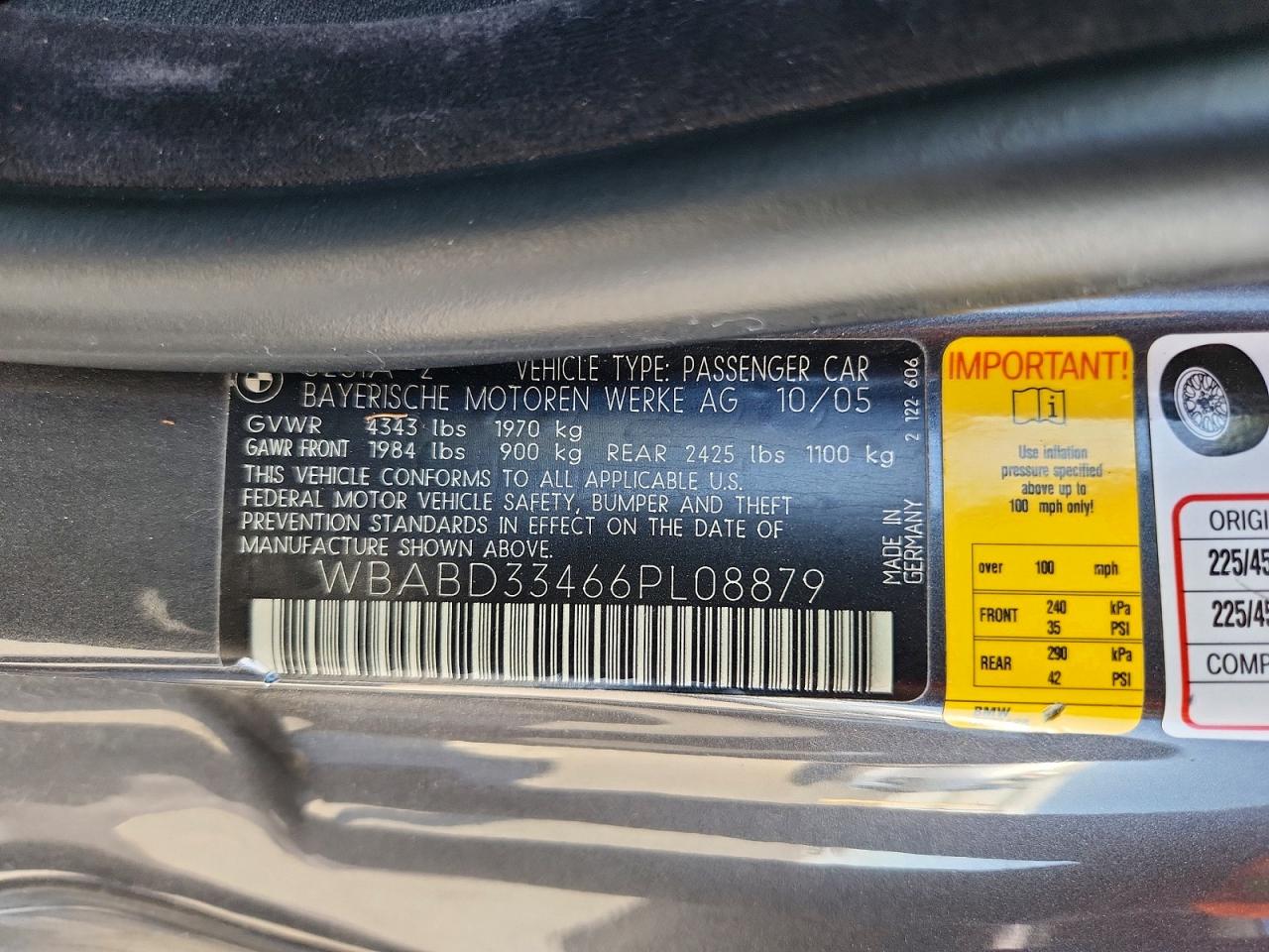 2006 BMW 3 SERIES
