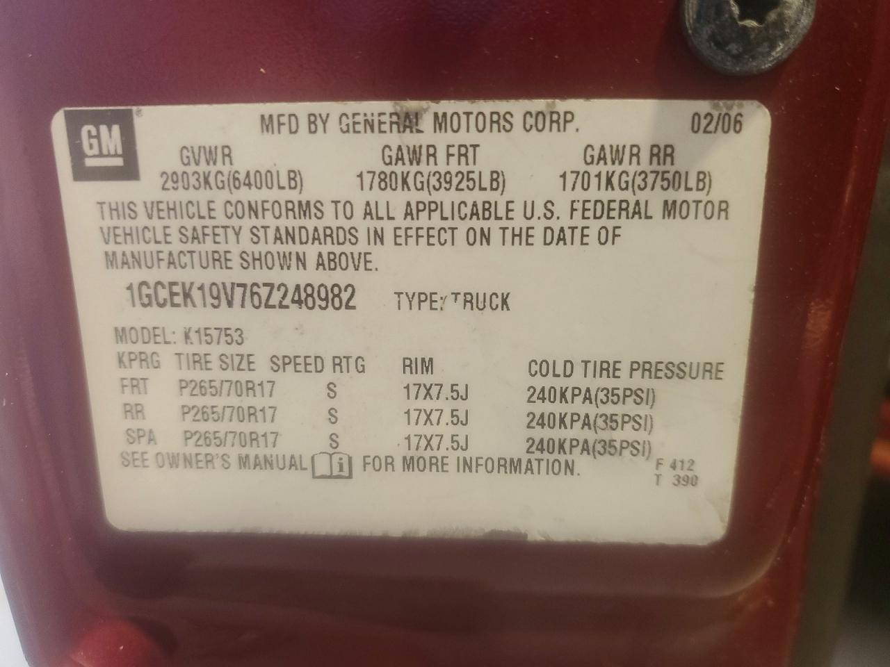 2006 CHEVROLET SILVERADO