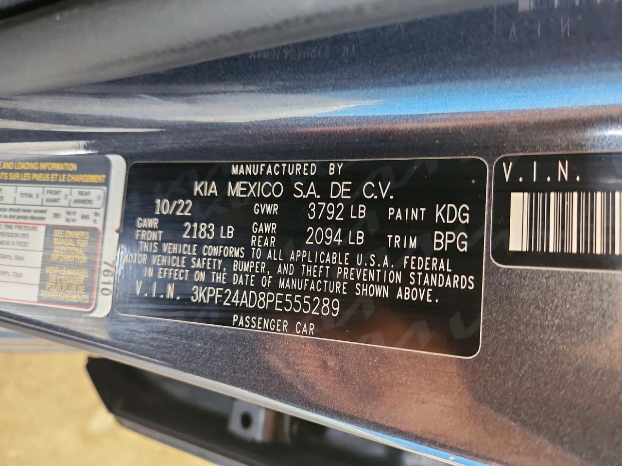2023 KIA FORTE LXS